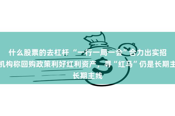 什么股票的去杠杆 “一行一局一会”合力出实招！机构称回购政策利好红利资产，寻“红马”仍是长期主线