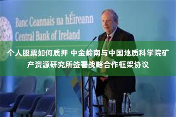 个人股票如何质押 中金岭南与中国地质科学院矿产资源研究所签署战略合作框架协议